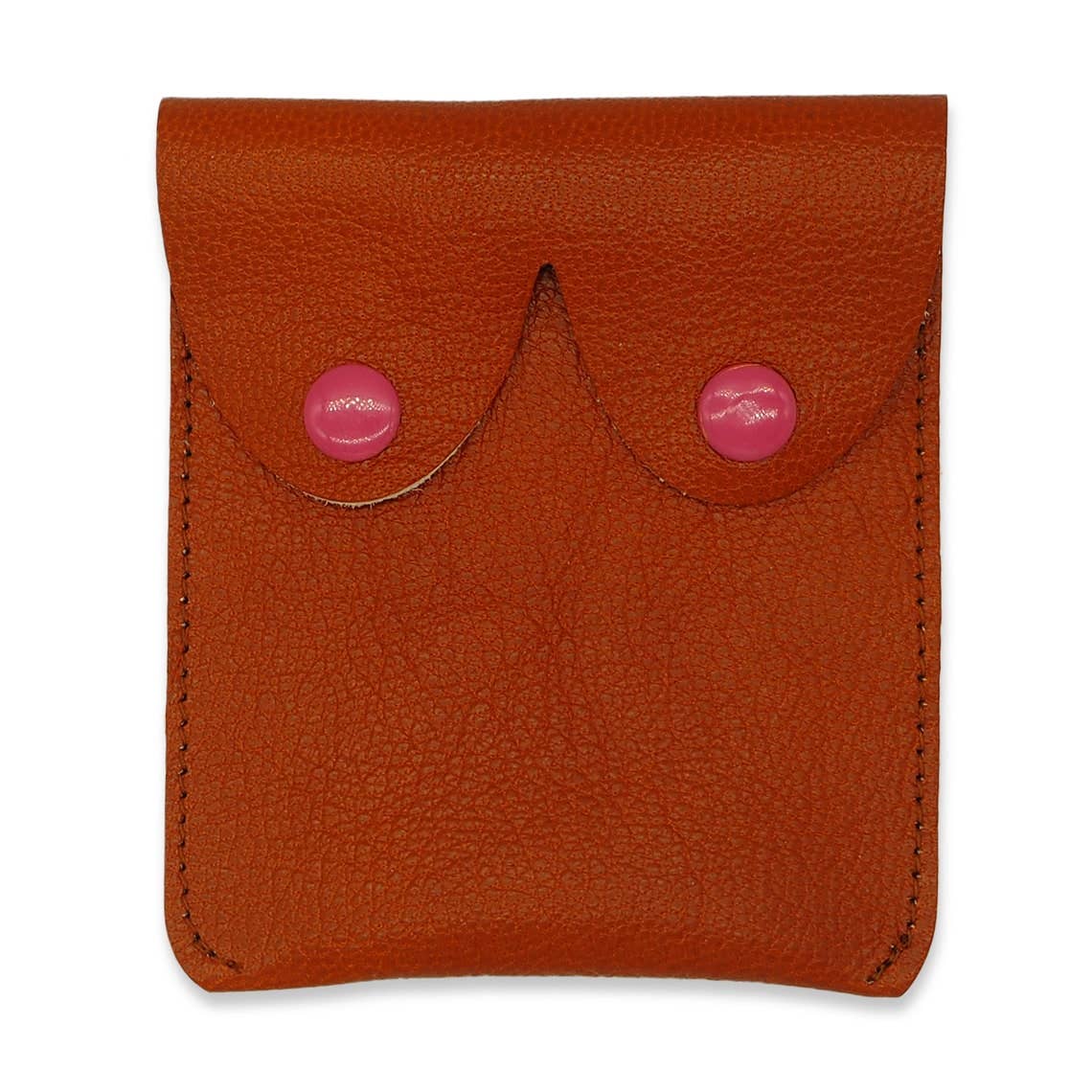 'Alkemest – wholesale Coin purse – Women’s – Tan Brown Leather Boobs Pouches: Fun Feminist Coin Purses3