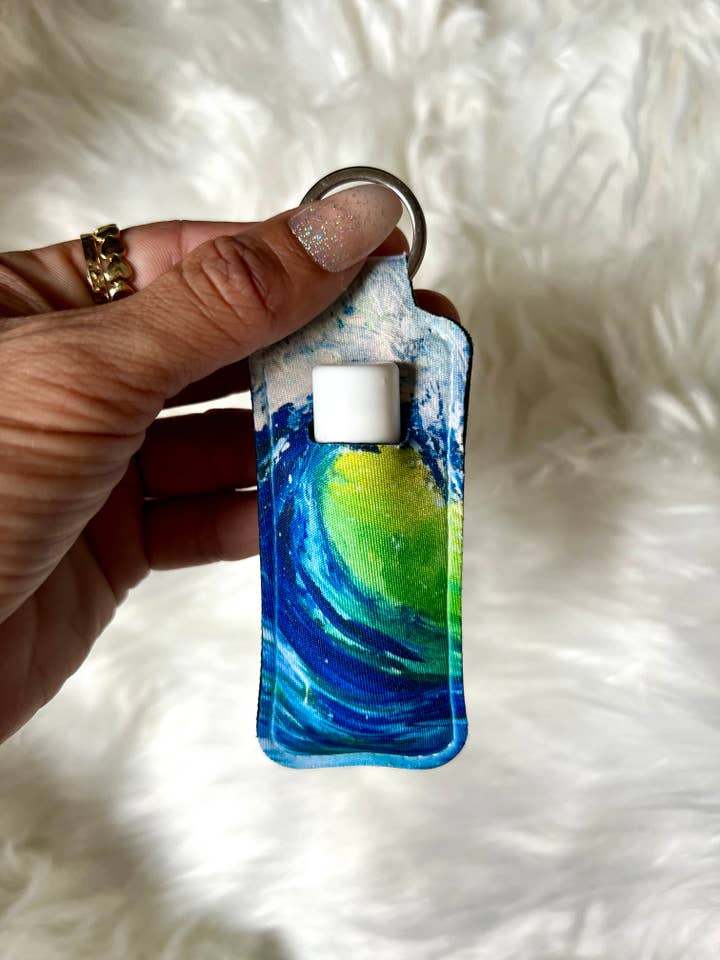 Läppbalsamshållare Handgjord i Hawaii "Big Wave" för wholesale av The Sunset Shop