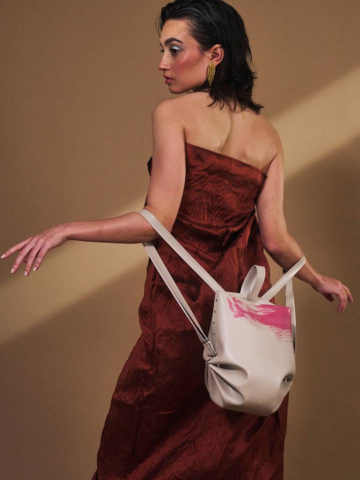 Mochila Hekla taupe for wholesale by Araceli Garcia Bags