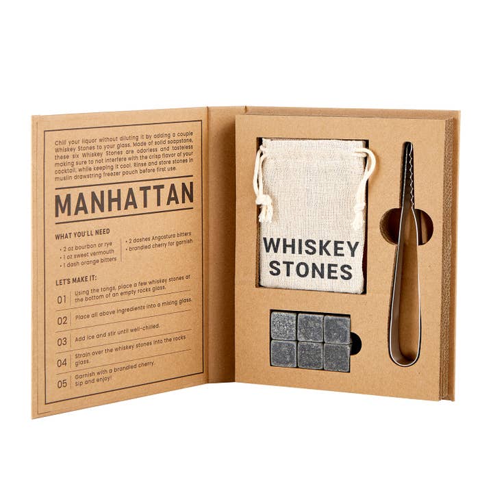 Santa Barbara Design Studio by Creative Brands - Wholesale Drink Chilling Cubes - Whiskey Stones Book Box