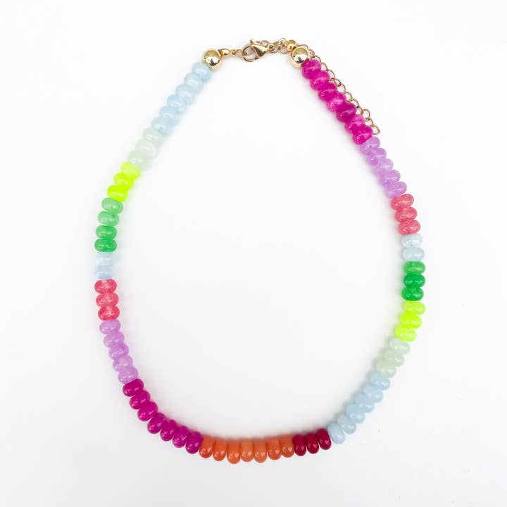 Pip & Co. – wholesale Pärlband/Pärlhalsband – Sorbet Glow Regnbågsgemsten Pärlhalsband0