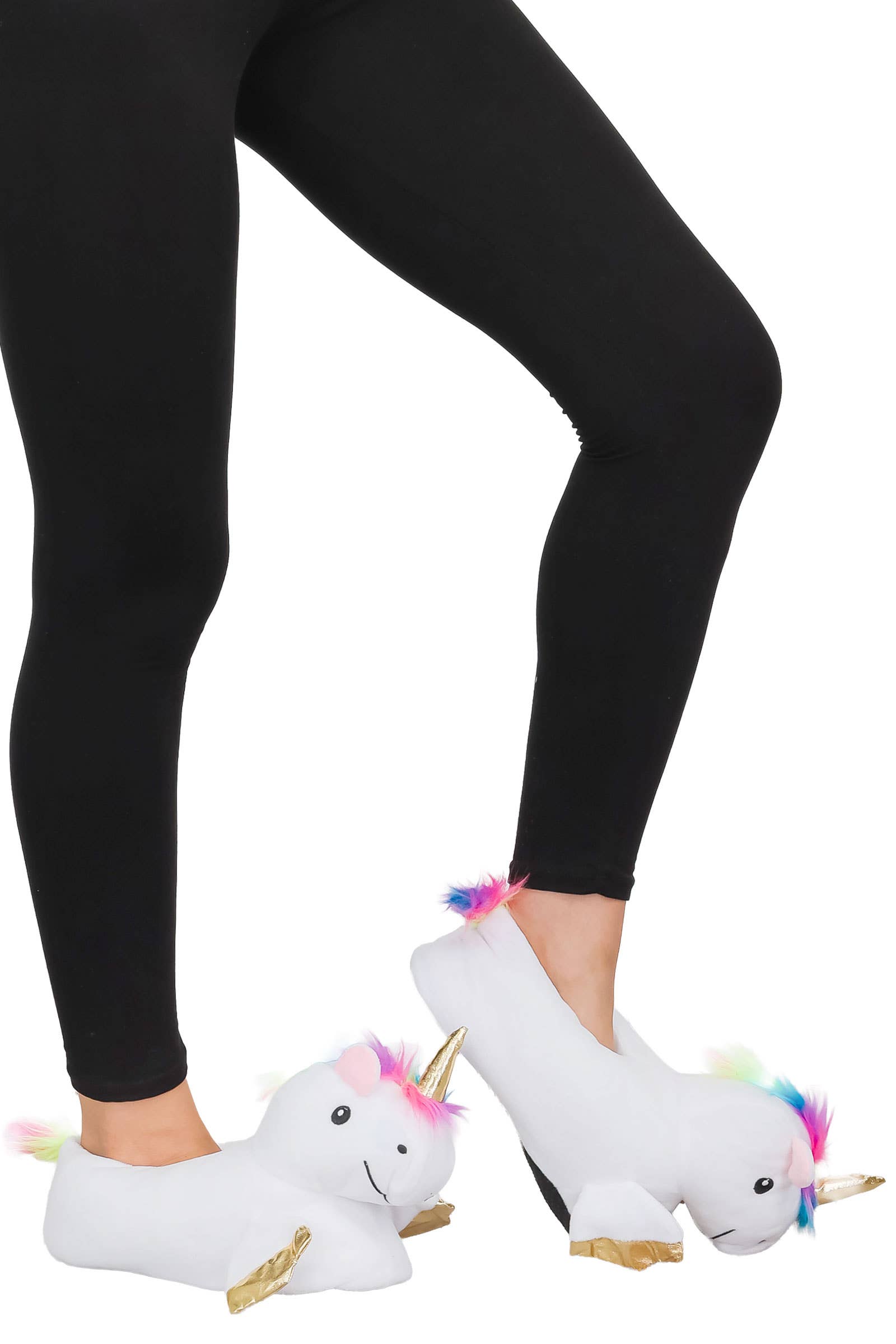 Cap Zone - Wholesale Slippers - Women's - Unicorn Plush Indoor Lounge Sock Slippers7