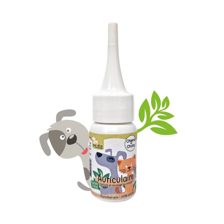 Natural ear care for dogs and cats 30mL for wholesale by Kas Tête