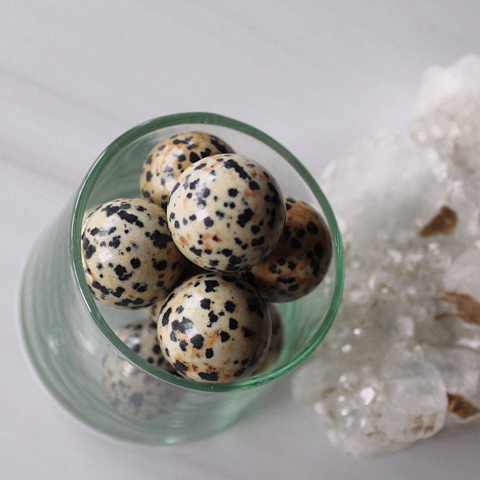 Pebble House - Wholesale Spiritual Stone/Crystal - Dalmatian Jasper 20mm Sphere (Crystals & Stones)2