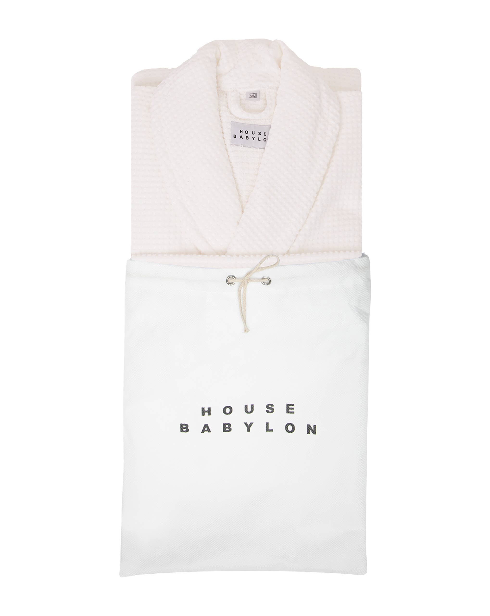 House Babylon - Wholesale Robe - Unisex - BATHROBE | White by House Babylon1