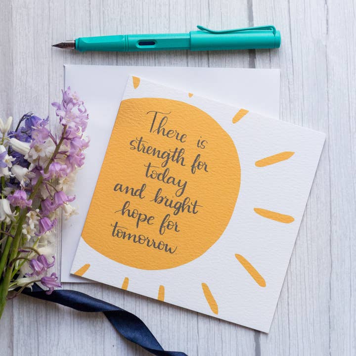 And Hope Designs – postal de incentivo por atacado – Grande é a tua fidelidade cartão de encorajamento cristão