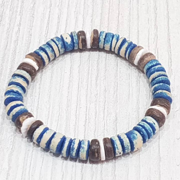 Pulseira de conchas 8mm / SG-0285 por atacado de Gloria-Maris