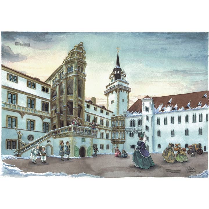 Bela Adormecida - Castelo de Hartenfels (calendário do advento) por atacado de Pappnoptikum