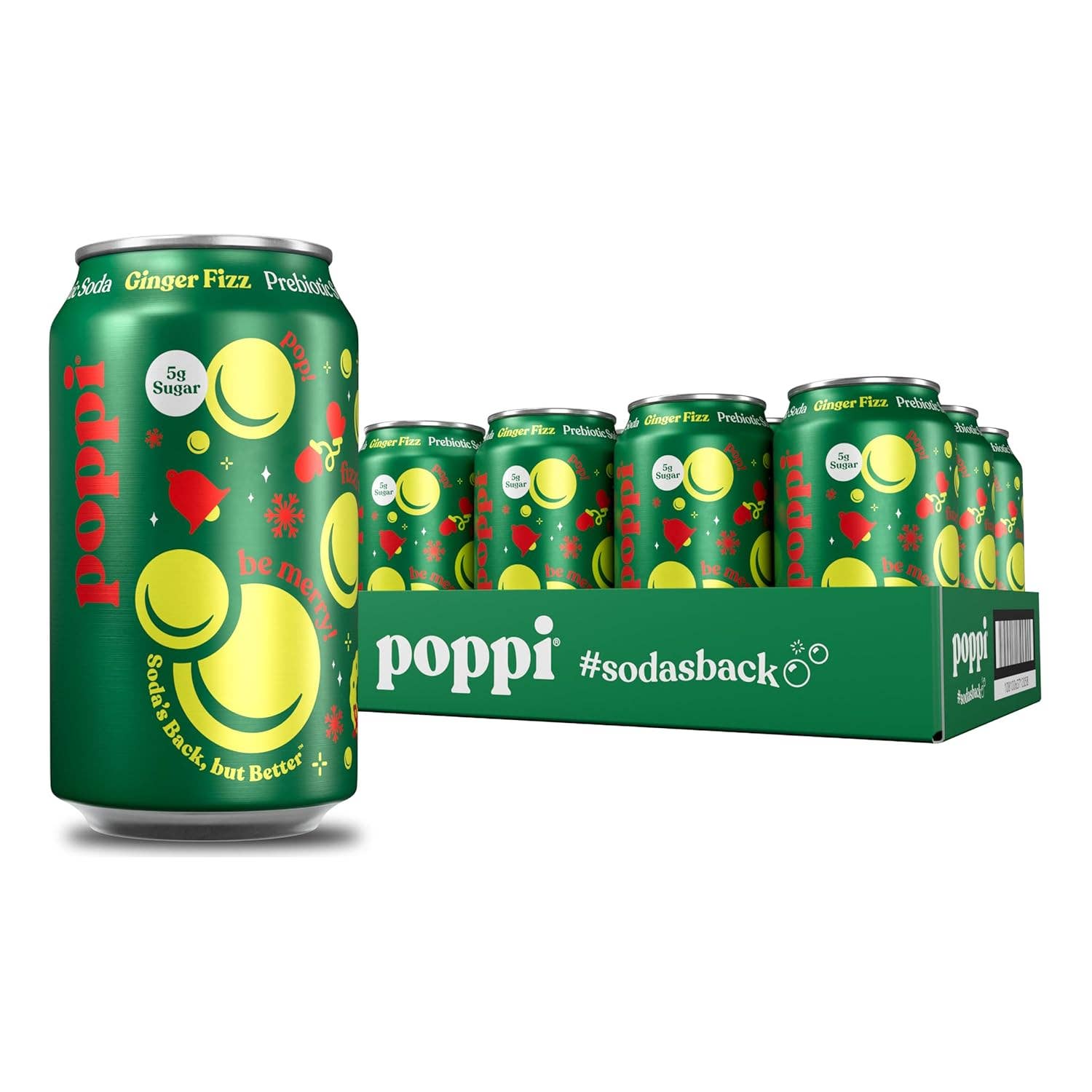 Oasis Snacks - Vente Sodas/boissons gazeuses - Soda Prébiotique Poppi 12oz,15