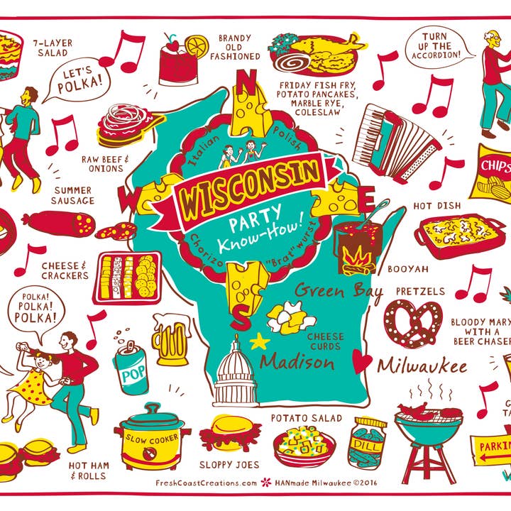 Wisconsin Party Know How 500-Piece Puzzle (Case) for wholesale by HANmade Milwaukee