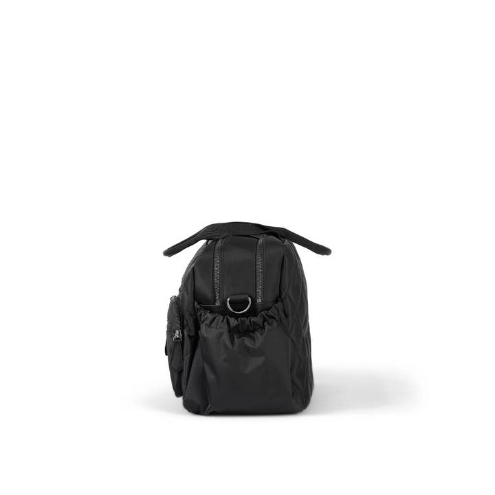 OiOi - Wholesale Diaper Bag - Baby - Carry All Nappy Bag - Black Diamond Quilt