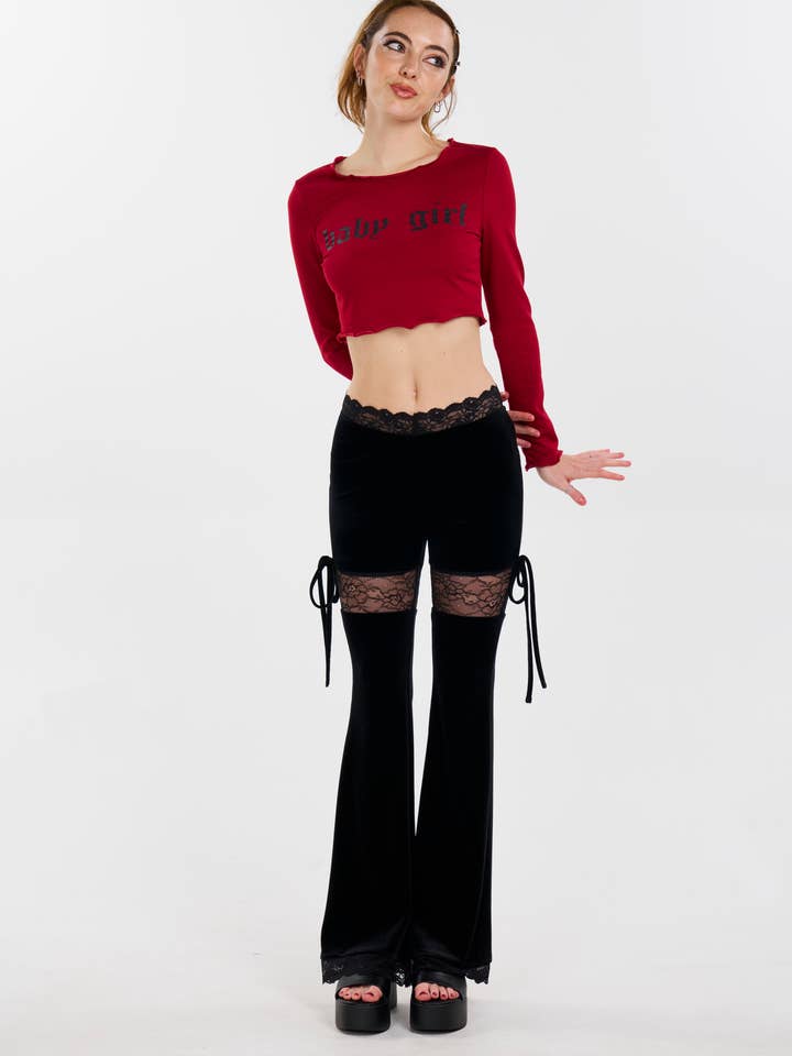 Pretty Damage - Wholesale Pants - Women's - Pretty Monster Velvet Pants9