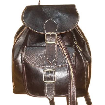 Fez Triple Triangular Small Pocket Backpack for wholesale by Hecho a mano