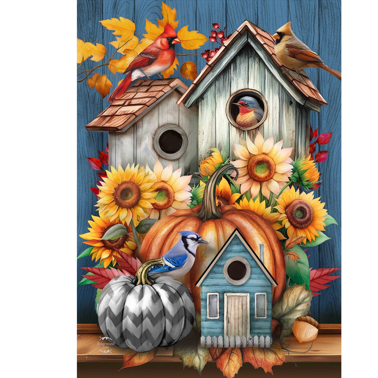 Briarwood Lane - Vente Drapeaux - Drapeau de jardin Amis à plumes d'automne1