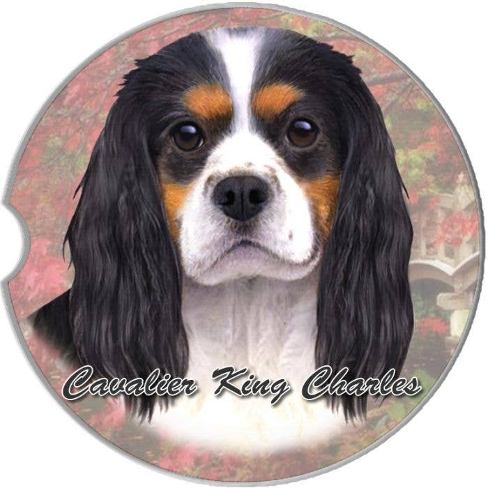 E&S Pets - Wholesale Car Coaster - Unisex - Cavalier, Tri-color Car Coaster0