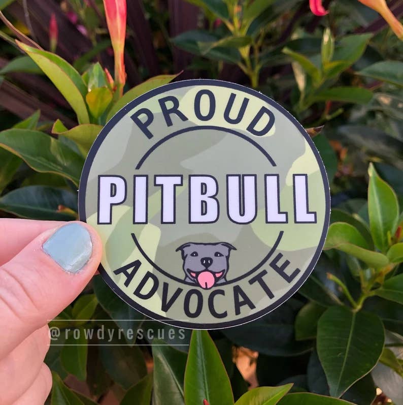 Rowdy Rescues - Wholesale Sticker - Pitbull Sticker - Proud Pitbull Design