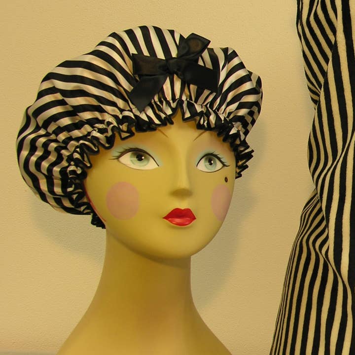 Mimi A La Mode Hollywood – wholesale Shower cap – Old Hollywood Glamour Print Shower Cap