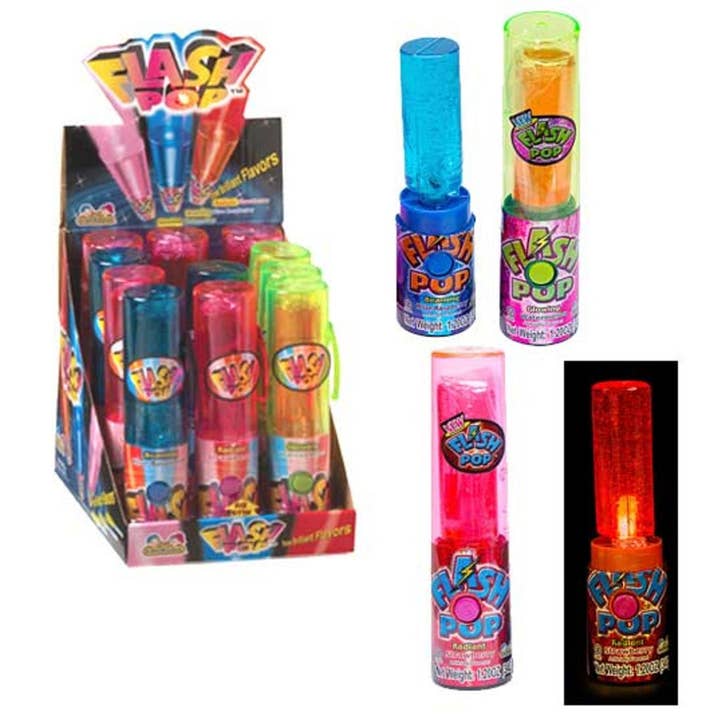 I Got Your Candy – wholesale Boiled sweets – Kidsmania Flash Pops 1.2oz - 12ct