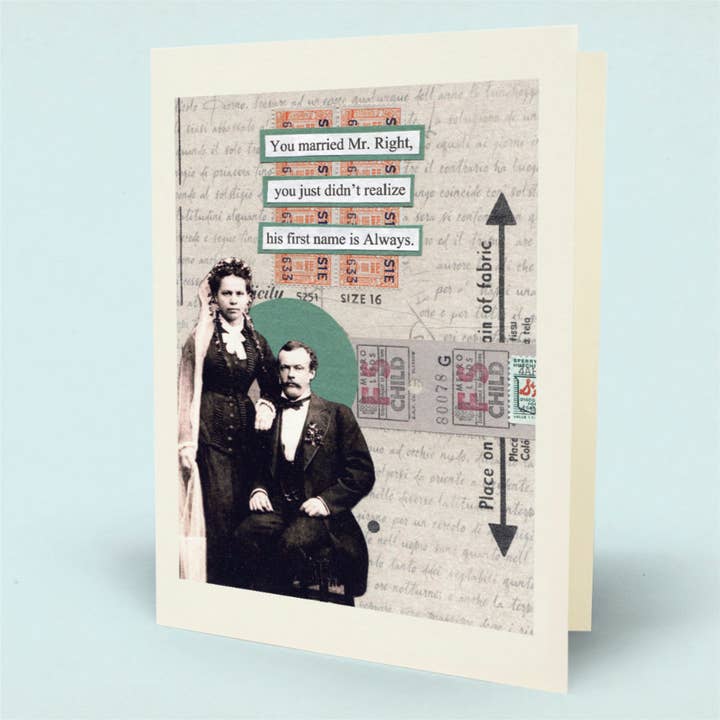 Mr Right Card per la vendita all'ingrosso da parte di Mina Lee Studio