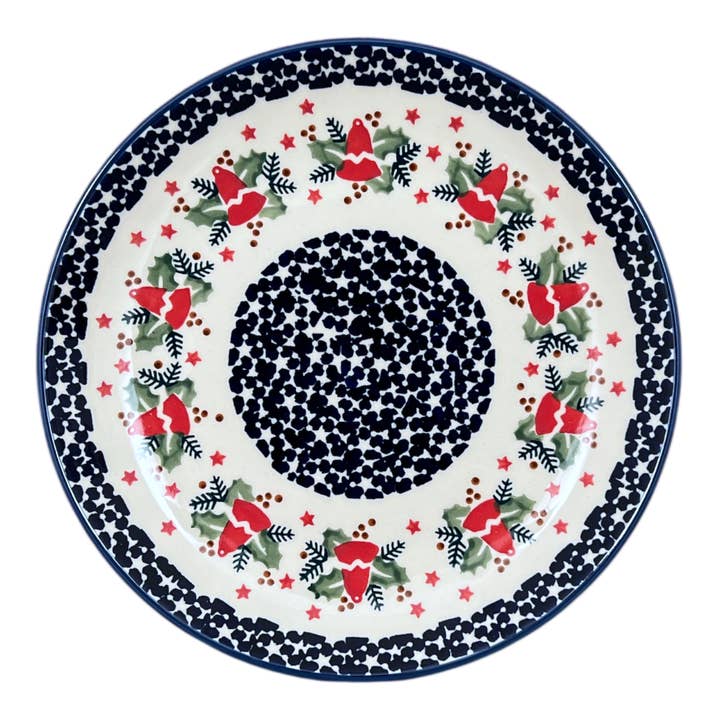 Assiette, Ronde, Dîner, 10" en "Holiday Bells" par Manufaktura | T132U-PZDZ pour la vente par Polish Pottery Outlet