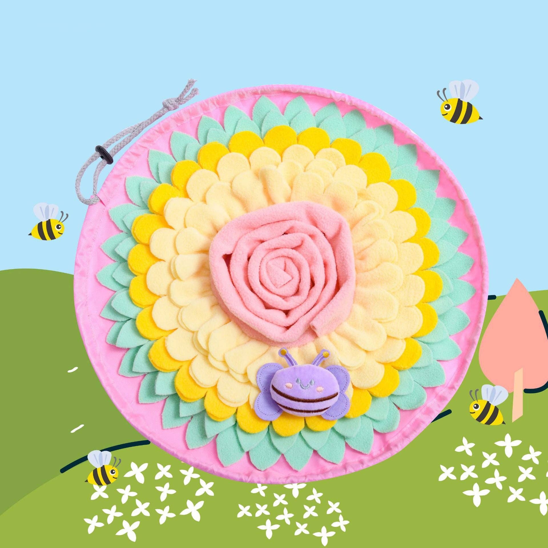 Cheerhunting - Wholesale Pet Food Mat - Dog - Snuffy - Flower Snuffle Mat for Dogs | Interactive Treat Puzzle | Washable Pet Enrichment Toy0