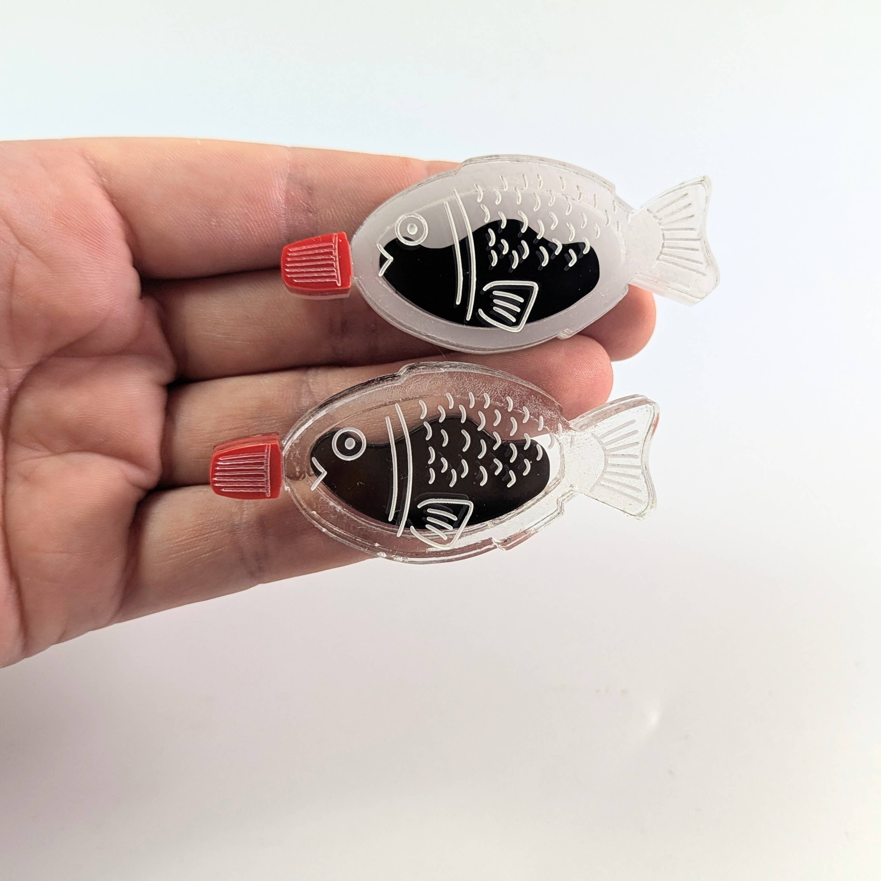 Chikai Shop - Vente Broches - Broche bouteille de poisson sauce soja Japon sushi acrylique à emporter8