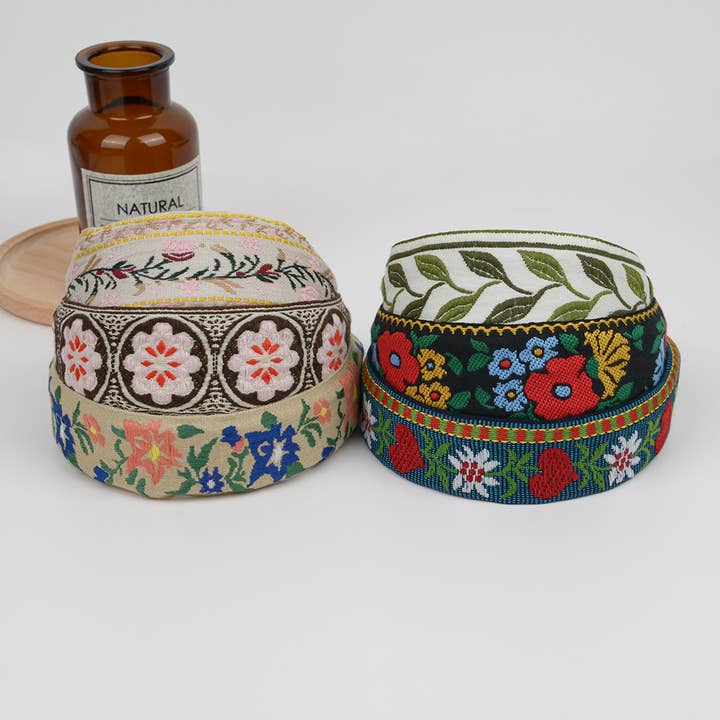 TheDivaSoap - Wholesale Fashion Headband - Women's - Boho Embroidered Floral Headband
