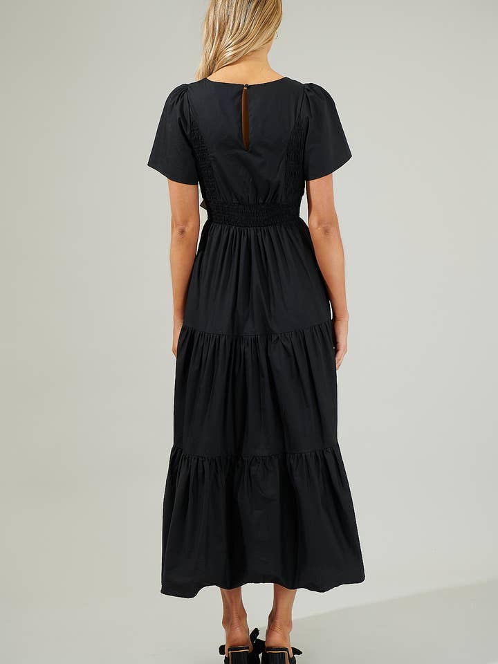 Sugarlips - Wholesale Dress - Women's - Alexis Poplin Tiered Midi Dress