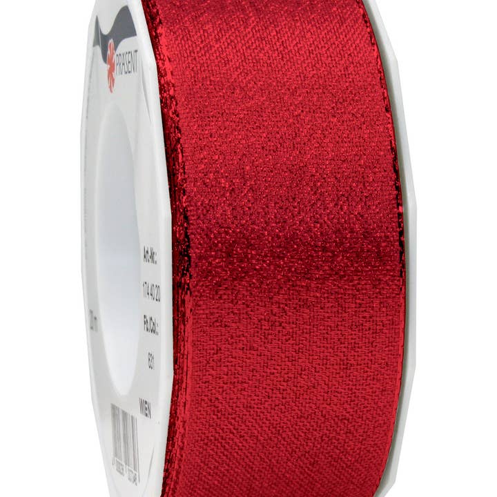 Morex Ribbon - Wholesale Ribbon - Gift Wrapping - #174 Wien Metallic Gold, Silver or Red Ribbon18