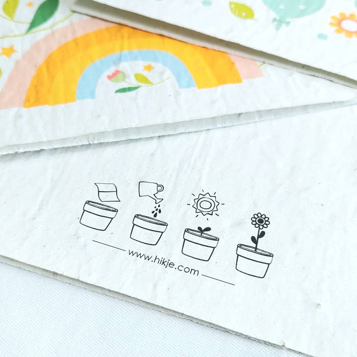 Hikje – wholesale Gratulationskort – Carte à planter - Félicitations!
