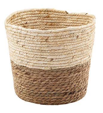 Napco - Wholesale Plant Pot - 2 Tone Baskets Set of 3 - Storage - Planters Item # 651982