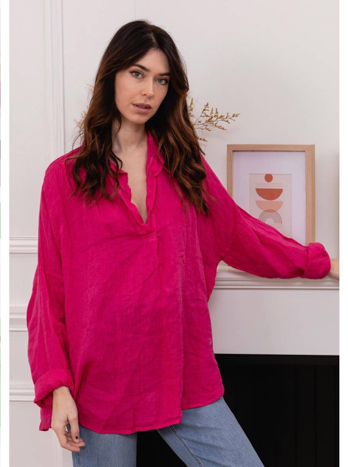 LINEN & COTTON HOUSE – Túnica - Mulher por atacado – CAMISA DE LINHO PARA MULHER 97188ROUPA PRIMAVERA VERÃO10