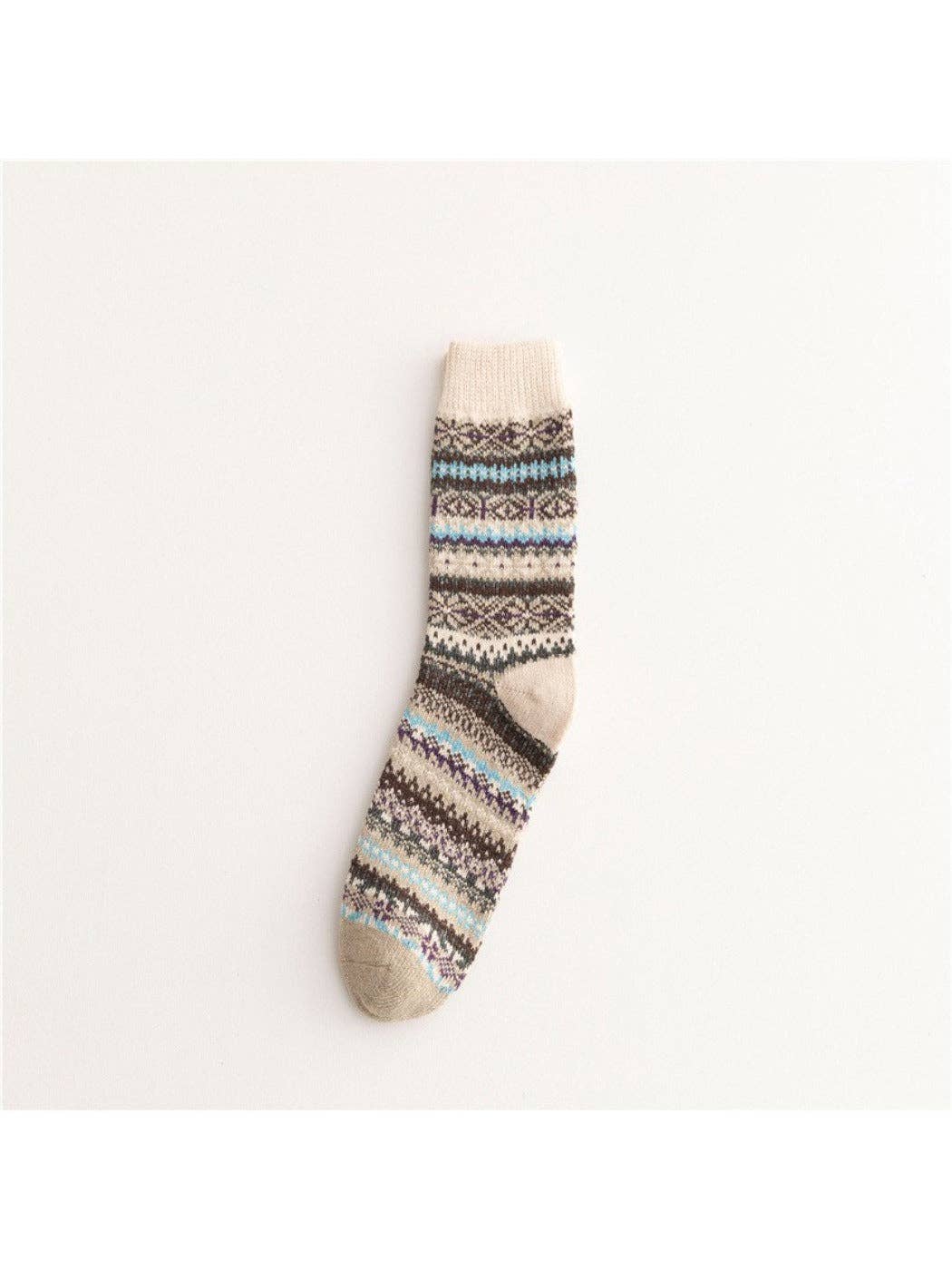 Funkyrel® Atzbranding Limited - Venta al por mayor Calcetines - Mujer - Rufia - Calcetines de invierno de punto a media pierna con estilo británico10