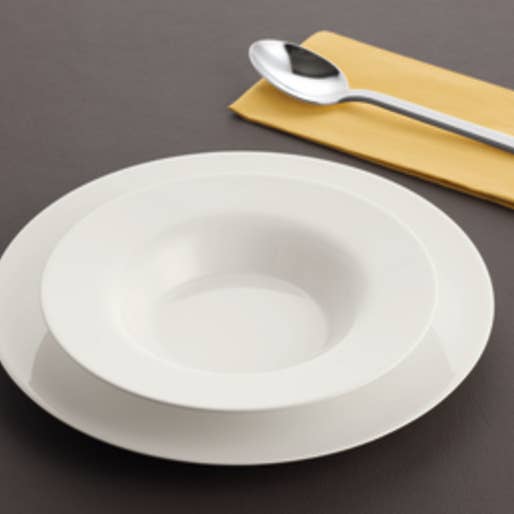 Bauscher Hepp - Wholesale Dinner Plate - Deep Plate with Rim - Purity Collection 690124