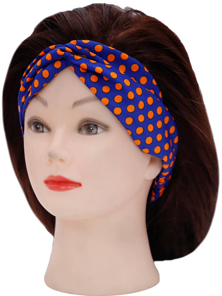 Diadema anudada con estampado de lunares de Itty Bitty para venta al por mayor de Cap Zone