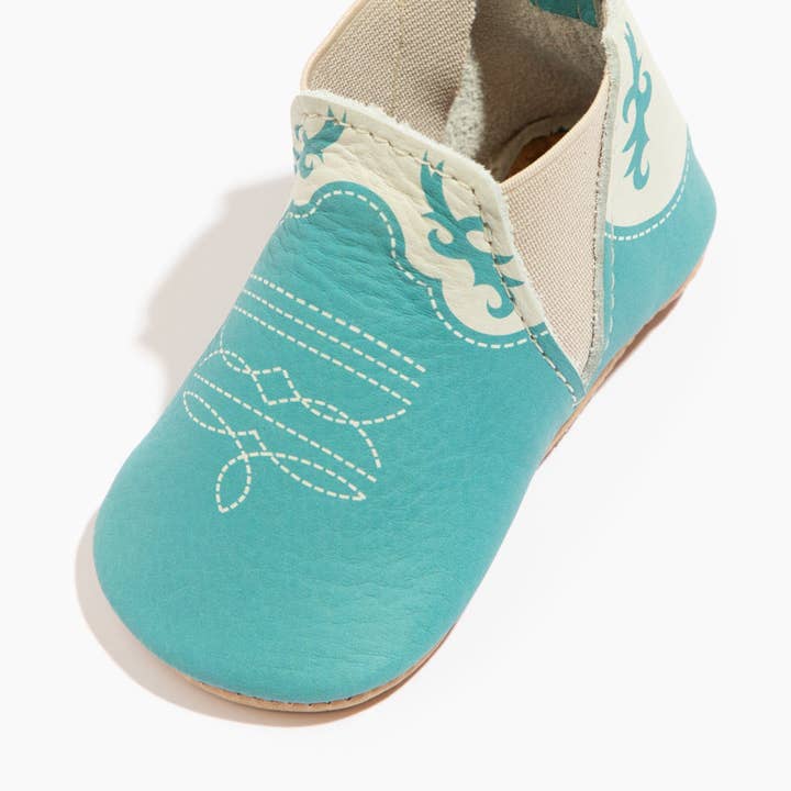 Freshly Picked - Wholesale Booties – Baby - Turquoise Cowboy Chelsea Boot Baby Shoe1