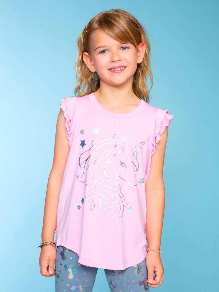 Modal Flutter Sleeve Shirttail Top for engroshandel hos PixieLane