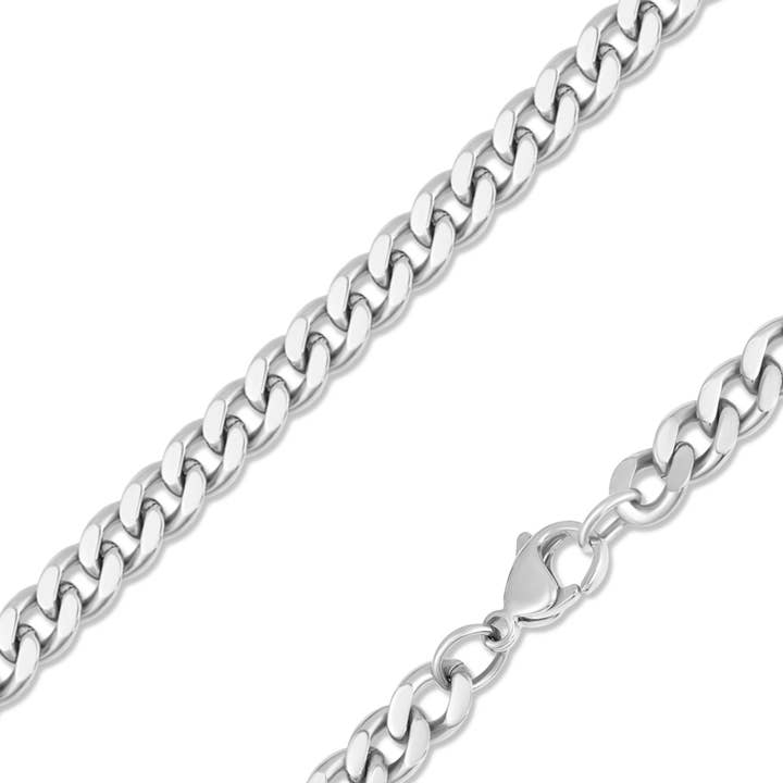 WJW - Wholesale Link & chain necklace - Stainless Steel Curb Chain Necklace