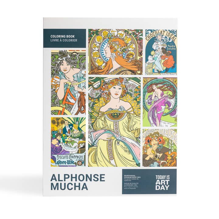 Malebog - Alphonse Mucha for engroshandel hos Today is Art Day