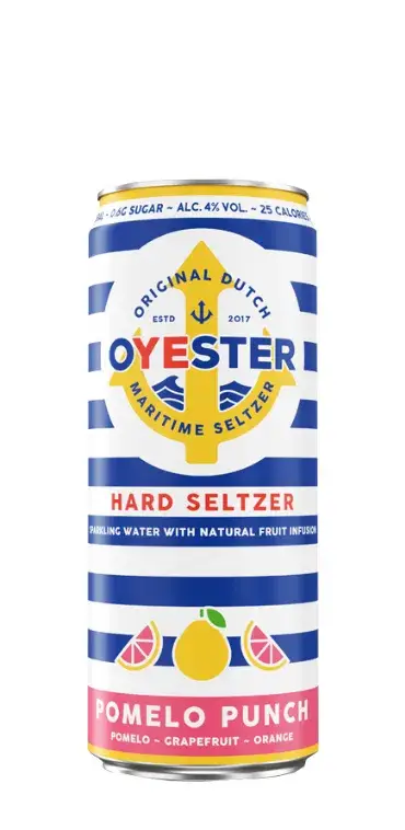 Oyester - Wholesale Pre-Mixed/Ready-Made Alcoholic Drinks - Oyester Hard Seltzer Pomelo Punch tray of 12x 33cl cans1