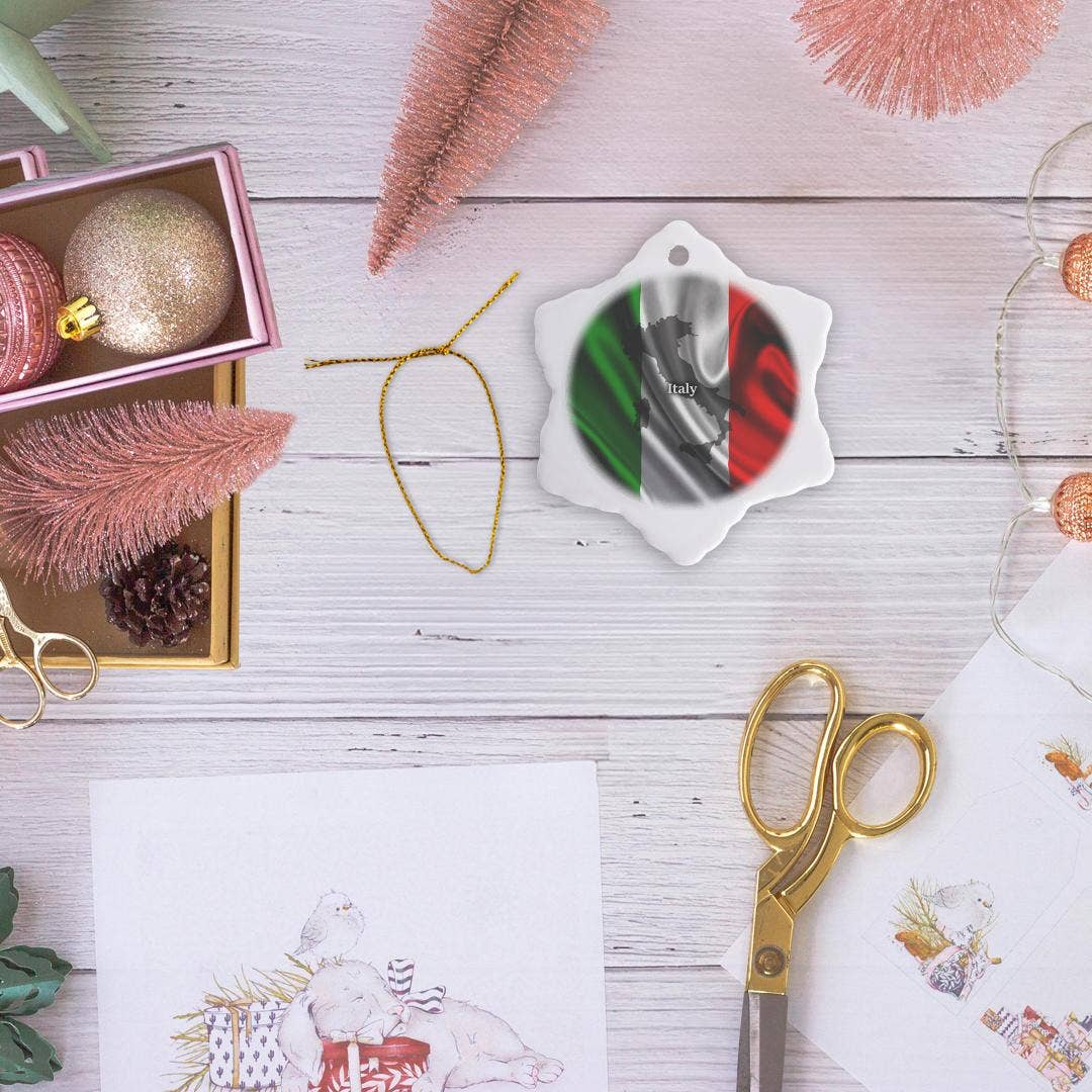 3dRose - Wholesale Ornament - 3dRose, Italian Flag Design, Ornament12