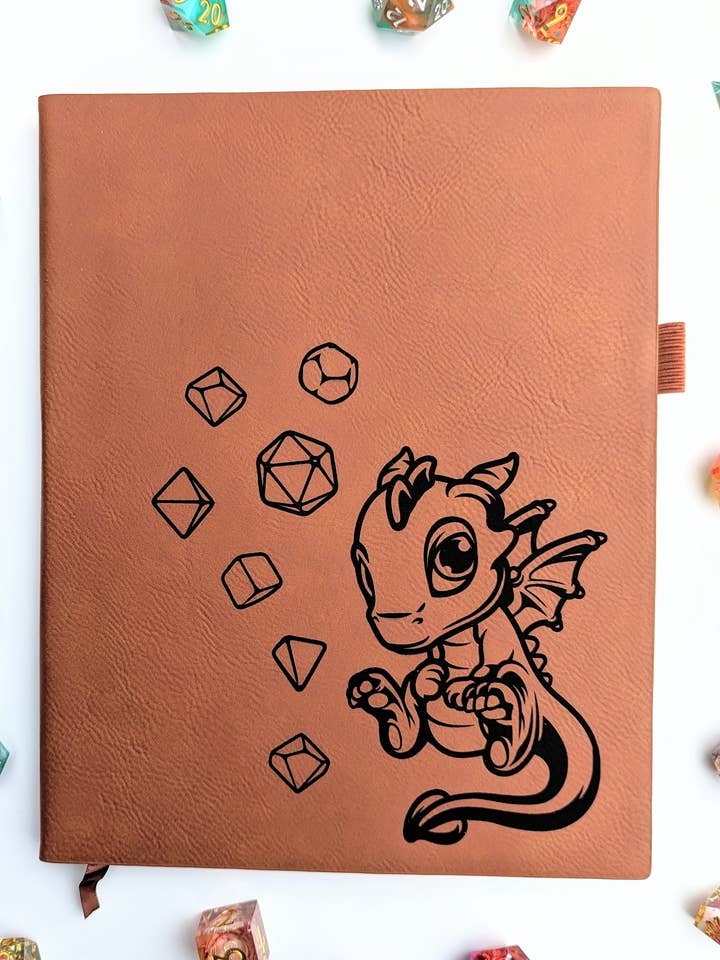 Adoragon - Vegan Leather D&D Campaign Journal for wholesale by Emberglow Gaming