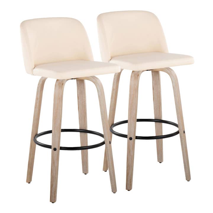 LumiSource and Grandview Gallery - Wholesale Stool - Toriano 26" Fixed Height Counter Stool Q - Set of 282