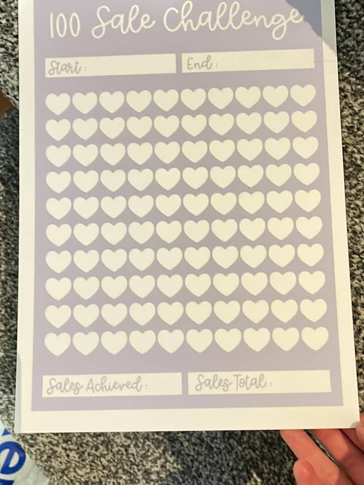 Wipeable 100 Sales Challenge for wholesale by The Bouncing Berner