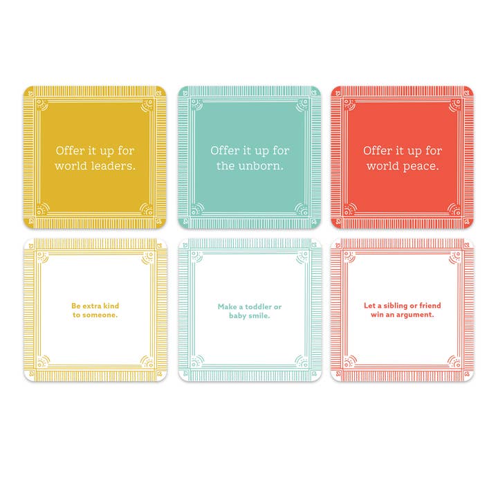 Catholic Family Crate® - Wholesale Learning Cards - Kids & Baby - St. Thérèse of Lisieux Little Way Inspiration Cards