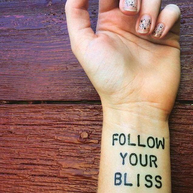 Folge deinem Bliss Manifestation Tattoo für den Großhandel von Conscious Ink