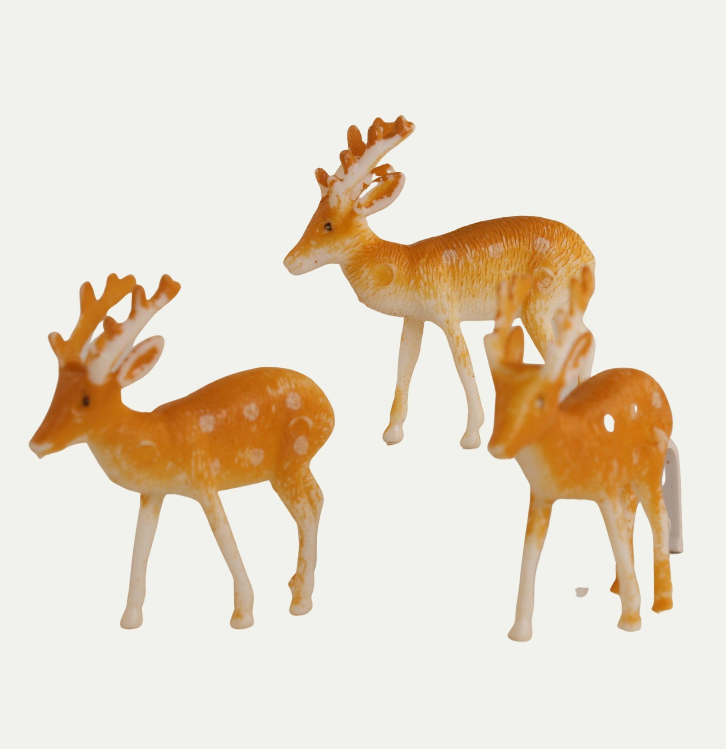 Meyer Imports - Wholesale Decorative Figurine - Deer - Retro Reindeer - Buckskin - 1.5" - 4pcs - 204-88302