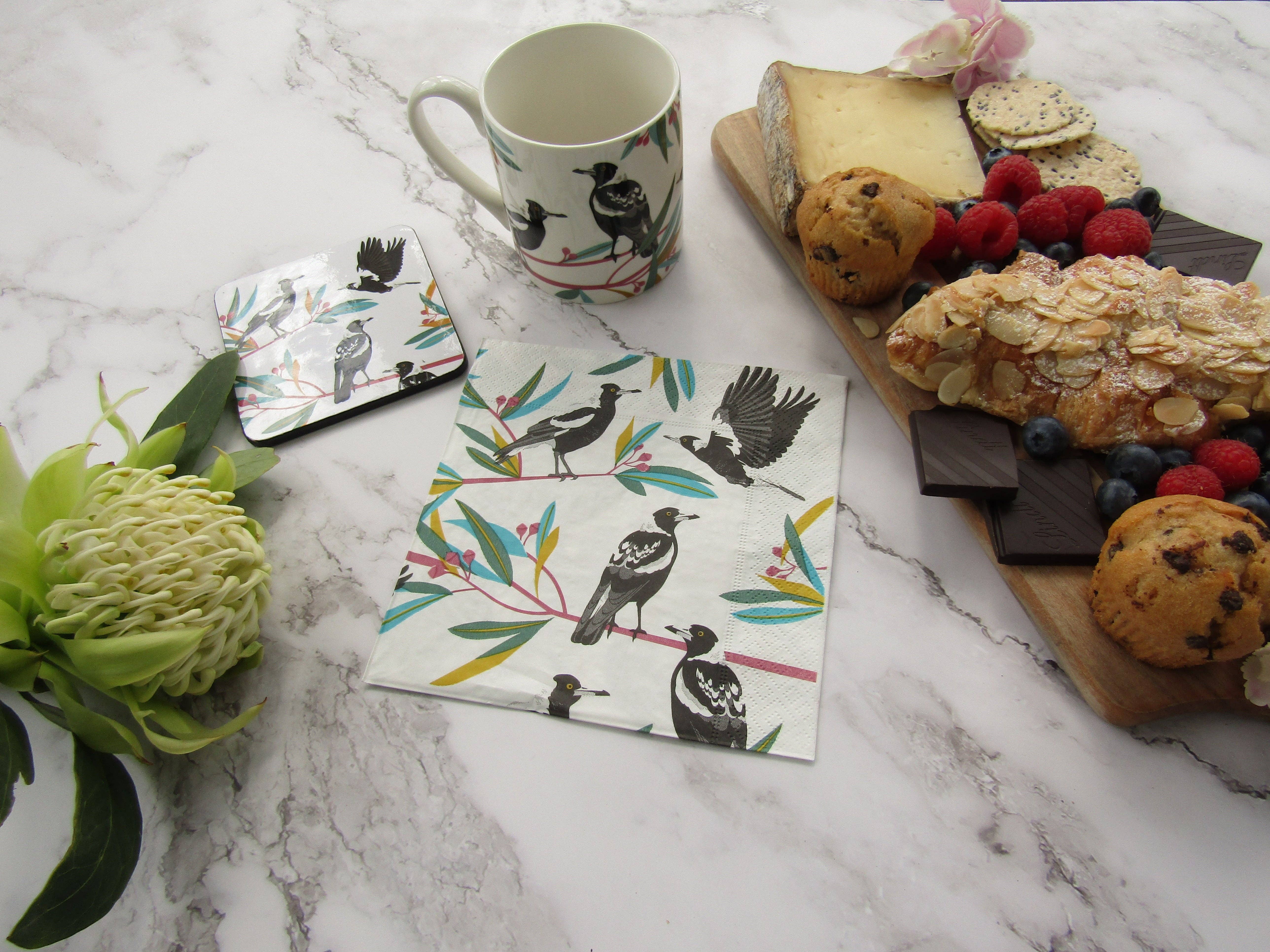 Allgifts Australia - Wholesale Coffee mug - Ceramic Mug - Magpies1