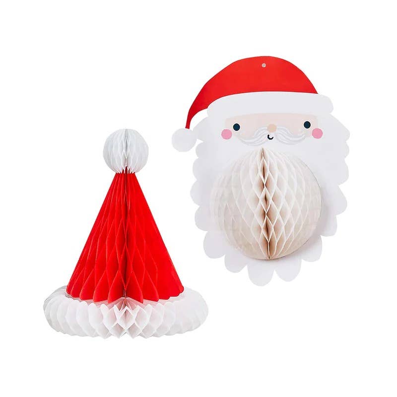 Hootyballoo by Club Green - Wholesale Kerstdecoratie - Santa Honeycomb set, set van 22