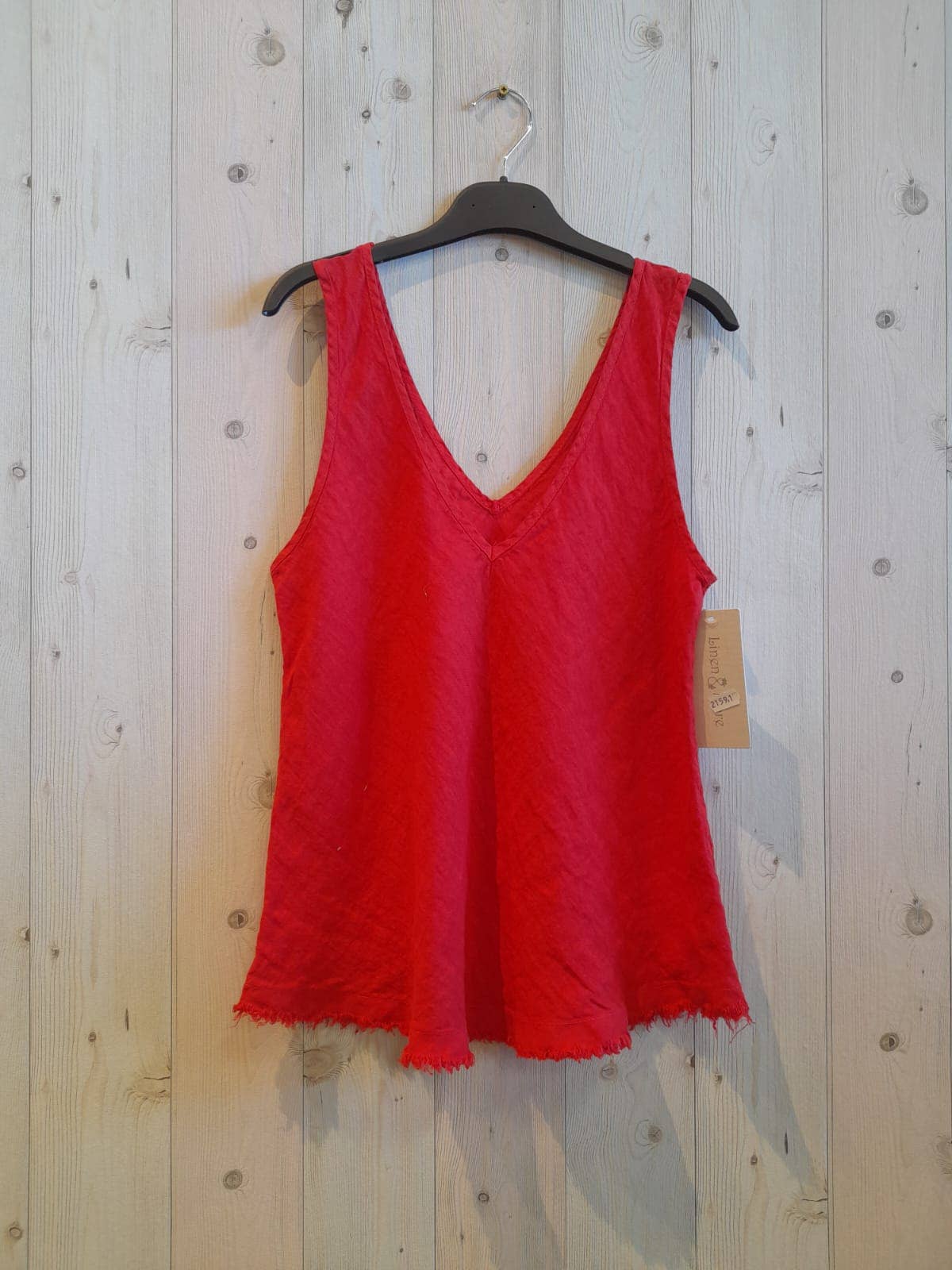 Linen & More - Wholesale Tank Top - Women's - REF 21591 100% SISA LINEN T-SHIRT2